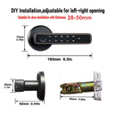 Cerradura Inteligente Bluetooth con Huella, Código y Llave