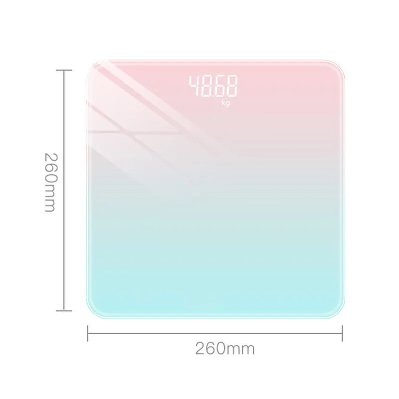 Báscula Inteligente de Vidrio con Pantalla LCD a Color – 180kg