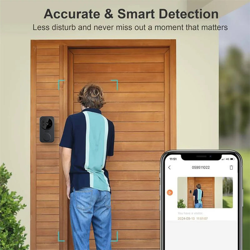 Timbre WiFi con Cámara HD, Audio Bidireccional y App Remota