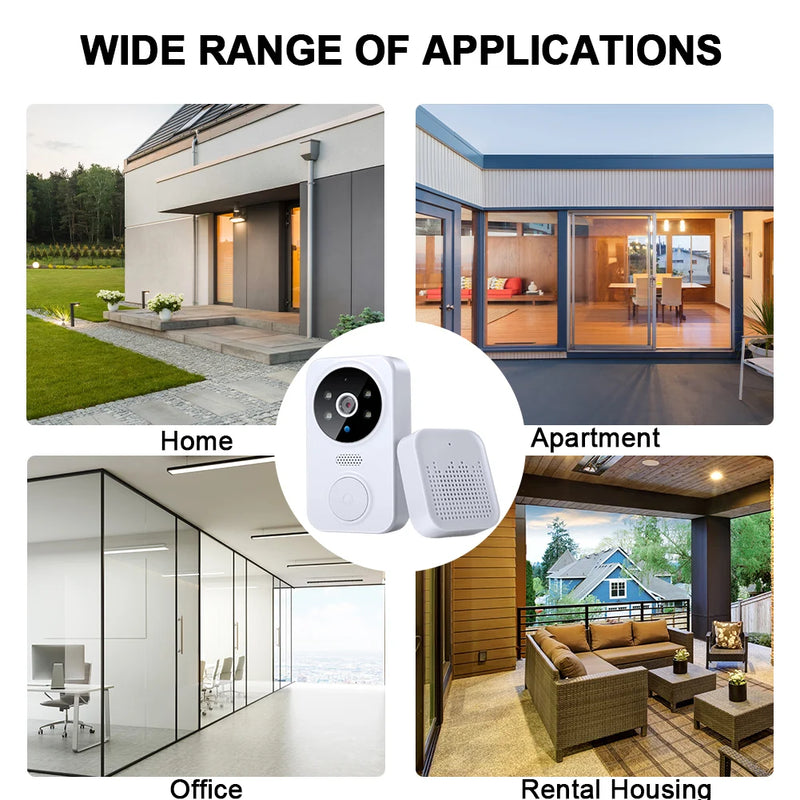 Timbre WiFi con Cámara HD, Audio Bidireccional y App Remota