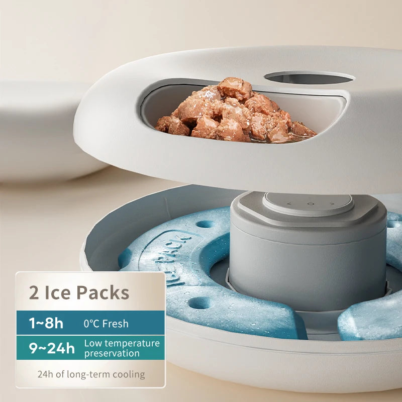 Comedero Automático ROJECO 6 Porciones – Ideal para Comida Húmeda y Seca