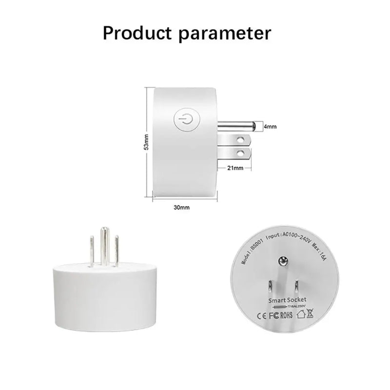 Enchufe Smart Zigbee + WiFi con Control por Voz – Alexa / Google Home