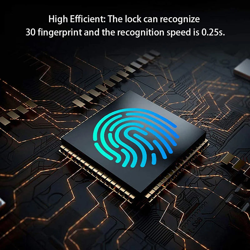 Cerradura Inteligente con Huella Digital | Seguridad Biométrica Recargable USB