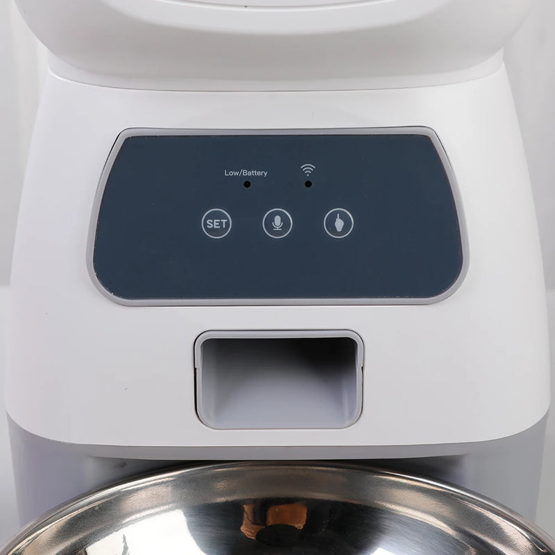 Dispensador Automático de Comida para Mascotas 3.5L con WiFi y Grabación