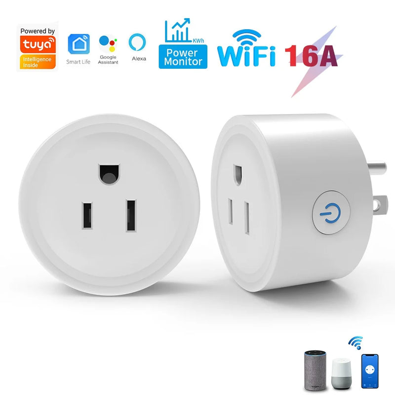 Enchufe Inteligente WiFi 16A con Medidor de Energía | Compatible Alexa y Google