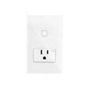 Interruptor + Enchufe Inteligente WiFi con Panel de Vidrio – Alexa y Google