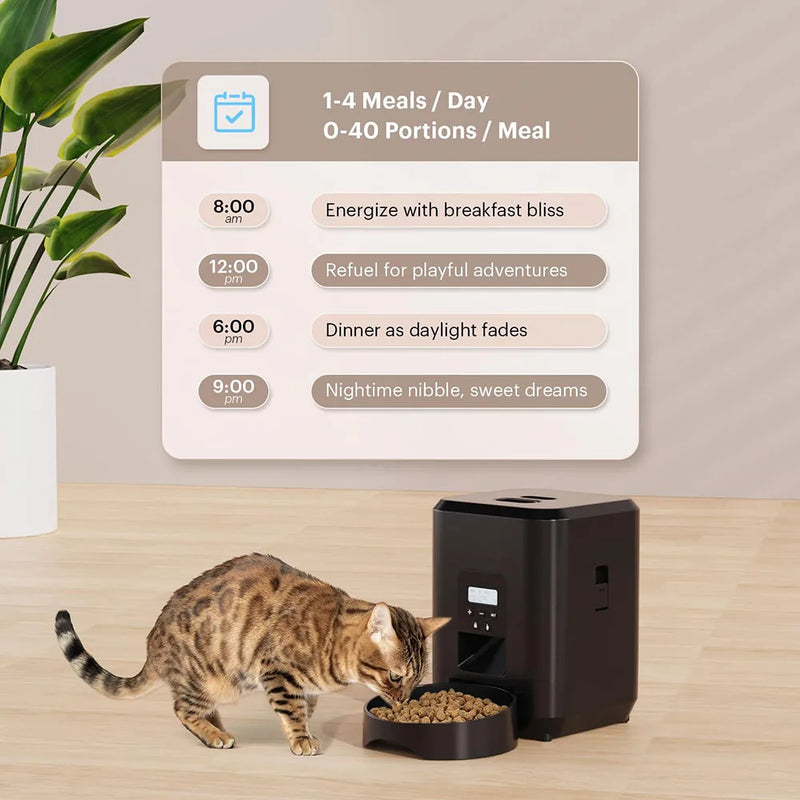 Comedero Automático Inteligente para Gatos y Perros – Programable y Preciso