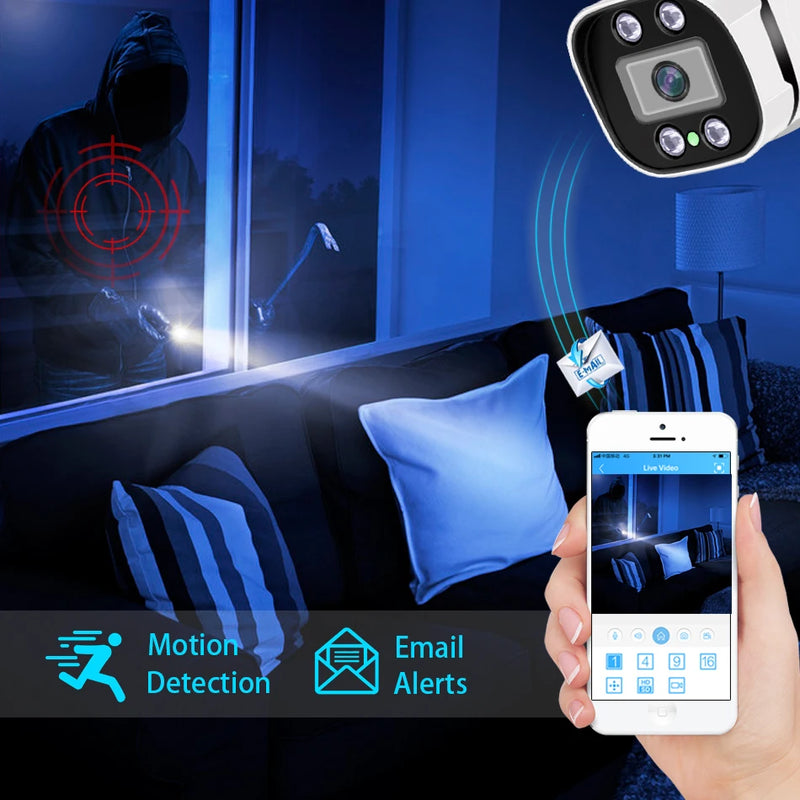 Cámara de Seguridad 4K POE IP Bullet  – SmartHome