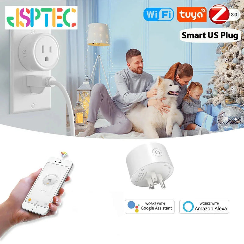 Enchufe Smart Zigbee + WiFi con Control por Voz – Alexa / Google Home