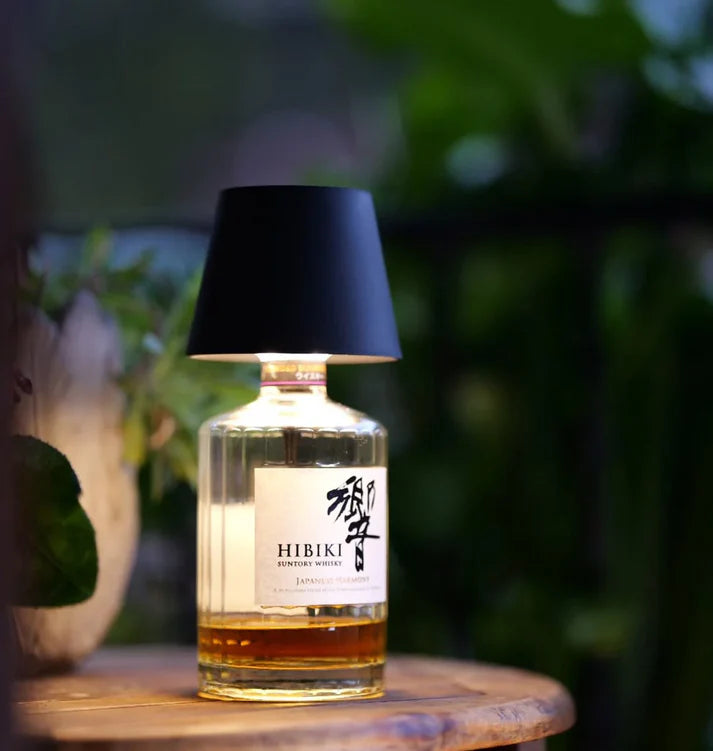 Lámpara Inalámbrica para Botella con Carga USB-C y Control Táctil